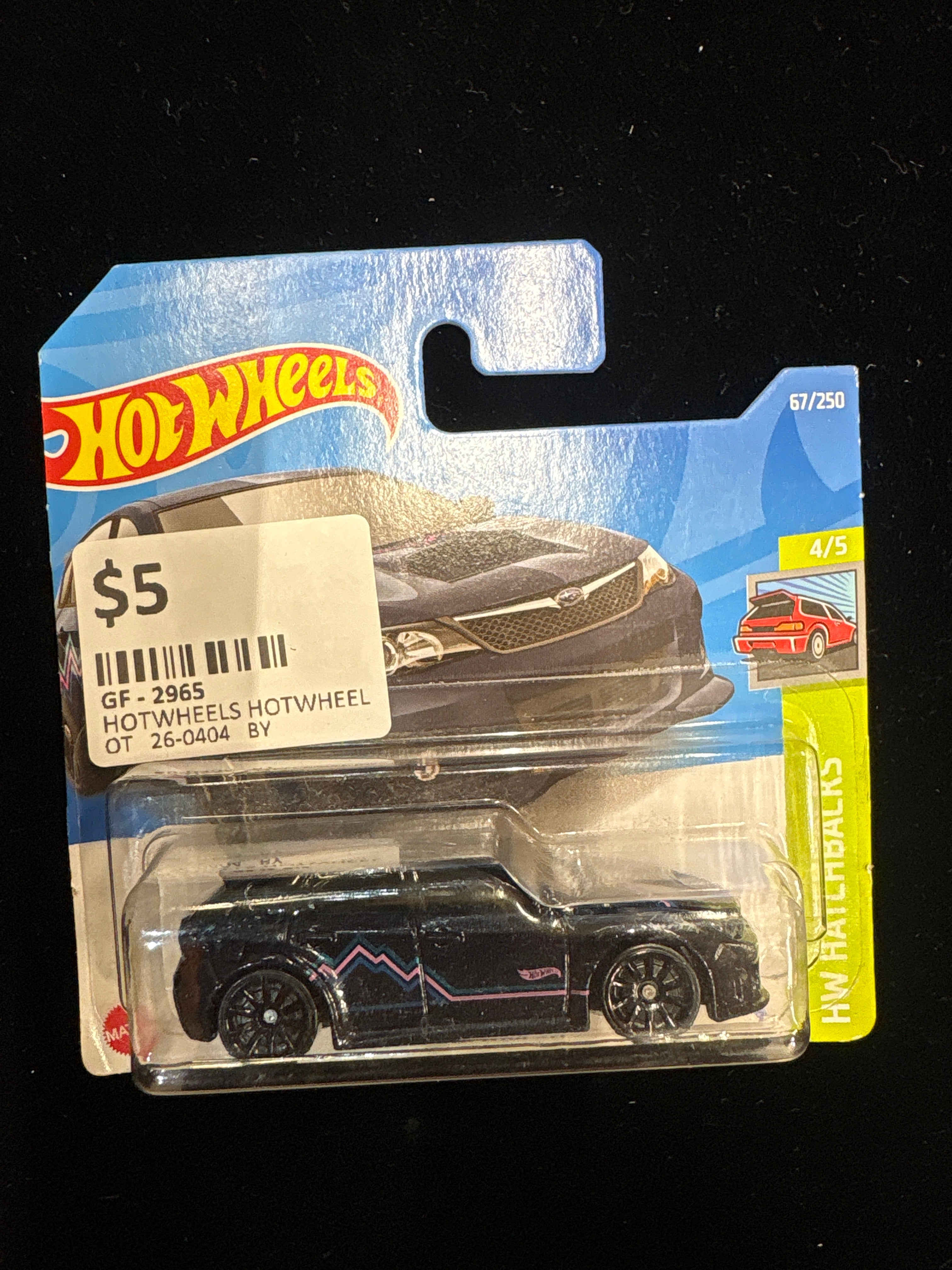 #2965 Hot Wheels HW Hatchbacks – Subaru WRX STI (67/250) Black Variant 🚗🔥