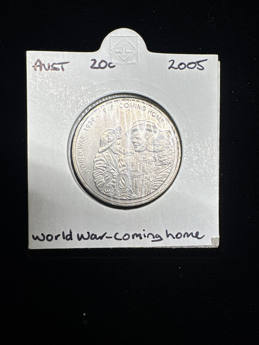 #M184 2005 Australia 20c “Coming Home” WW2 Commemorative Coin
