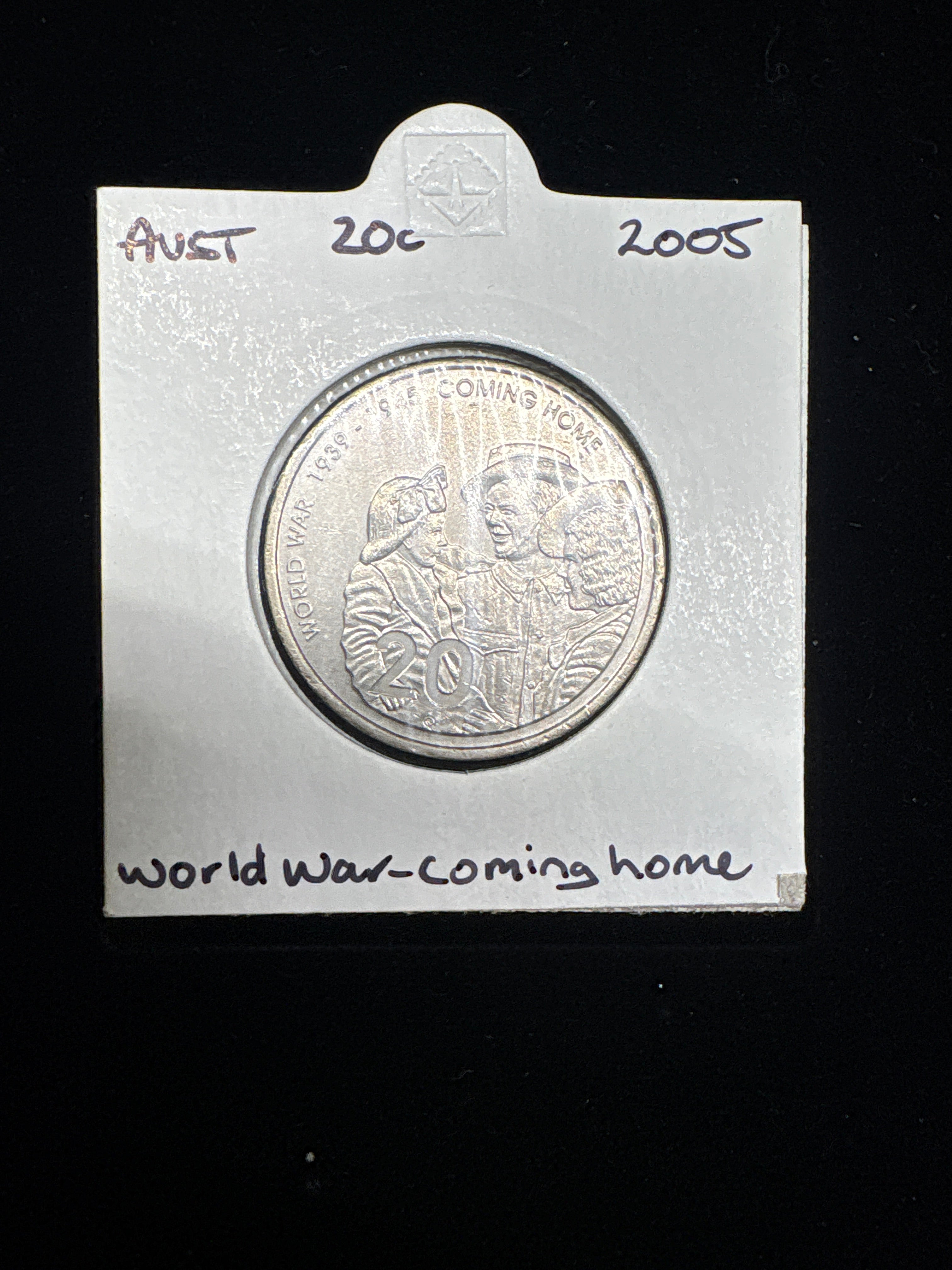 #M184 2005 Australia 20c “Coming Home” WW2 Commemorative Coin