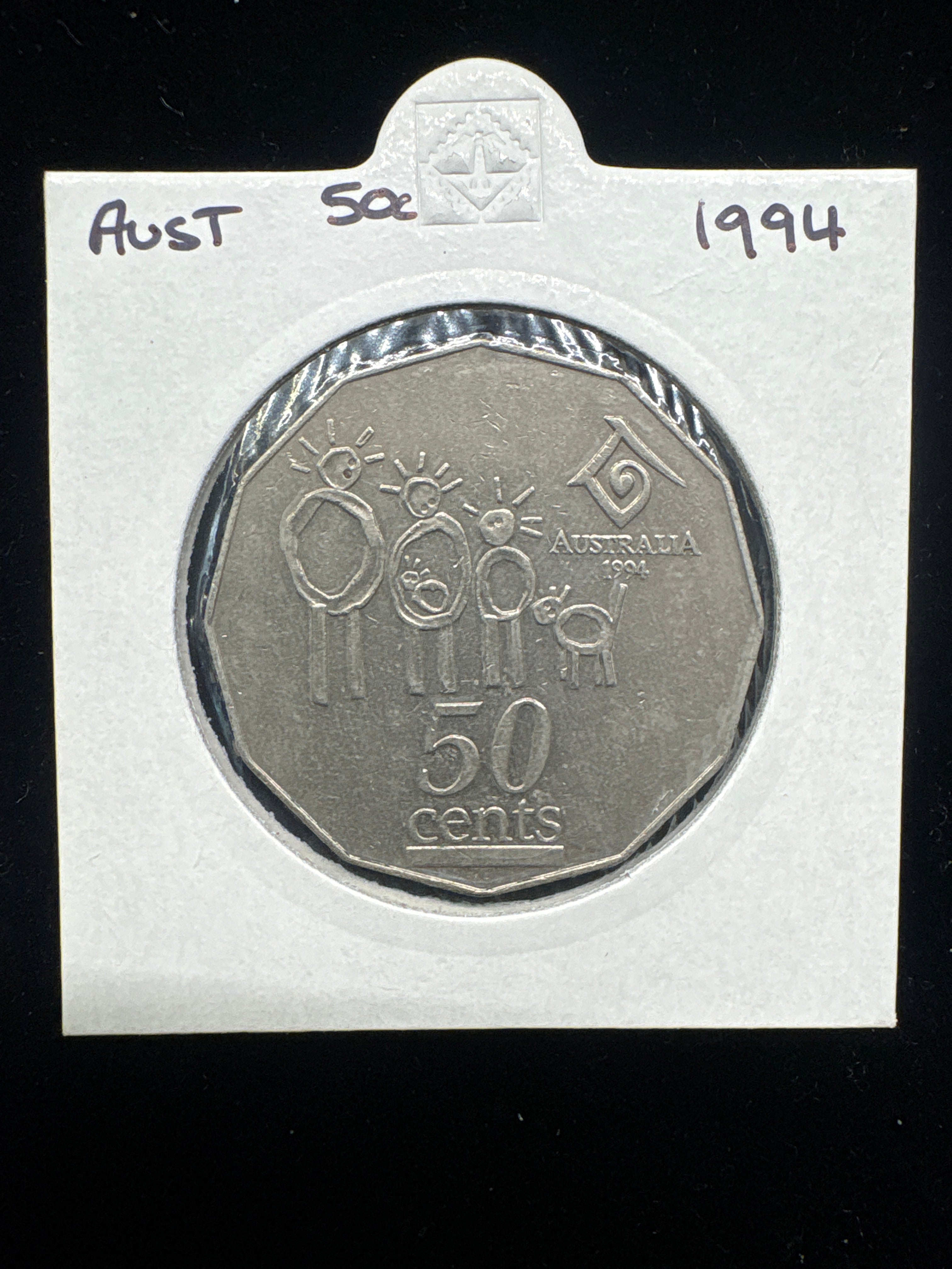 #M129 1994 Australia 50c International Year of the Family Coin (Circulated)