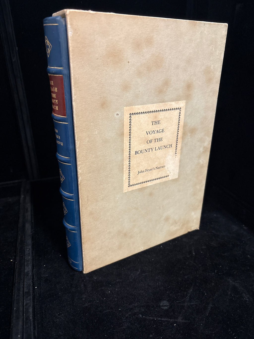#P005 The Voyage of the Bounty Launch – Vintage John Fryer Narrative Hardcover w/ Slipcase