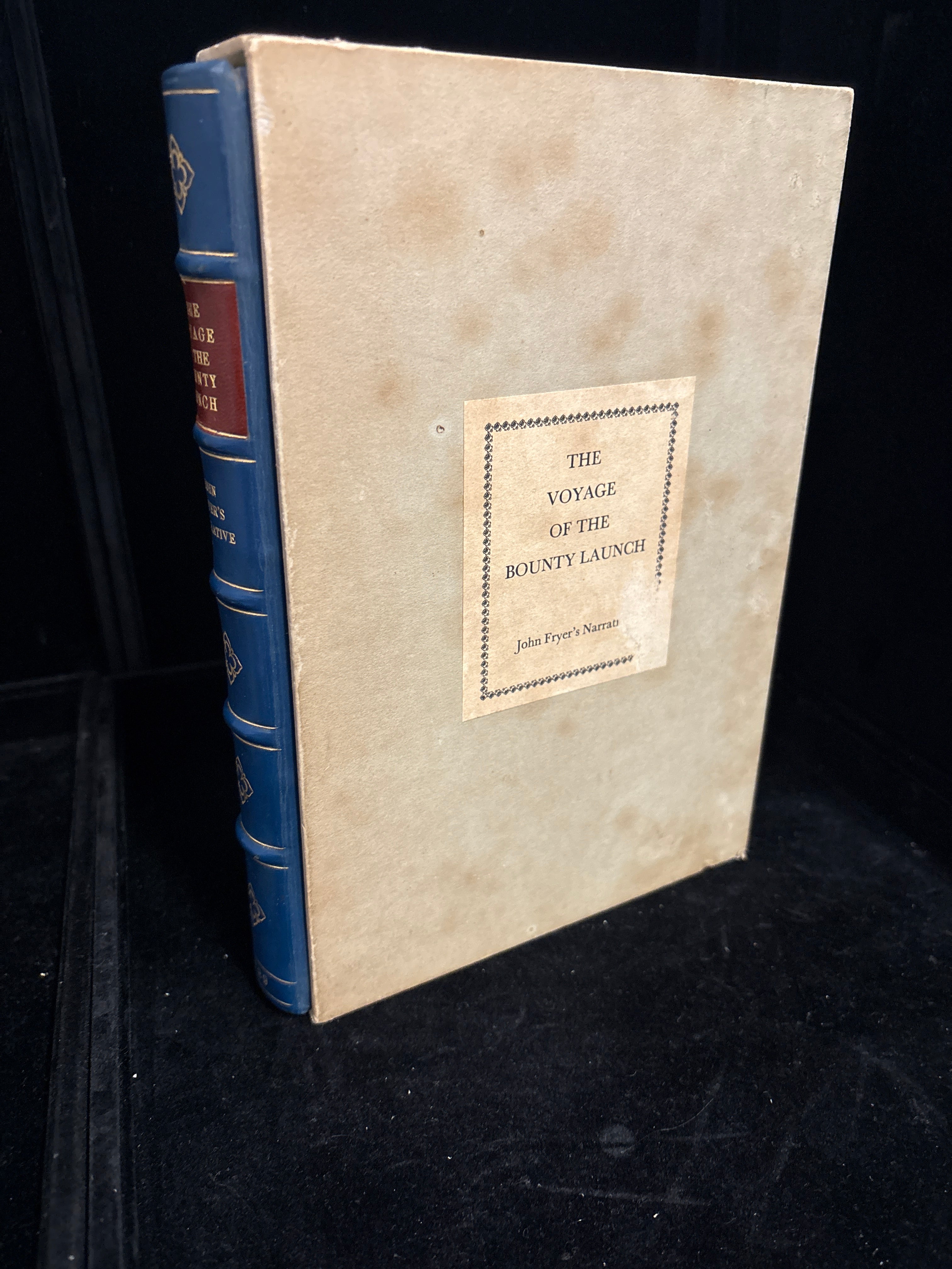 #P005 The Voyage of the Bounty Launch – Vintage John Fryer Narrative Hardcover w/ Slipcase