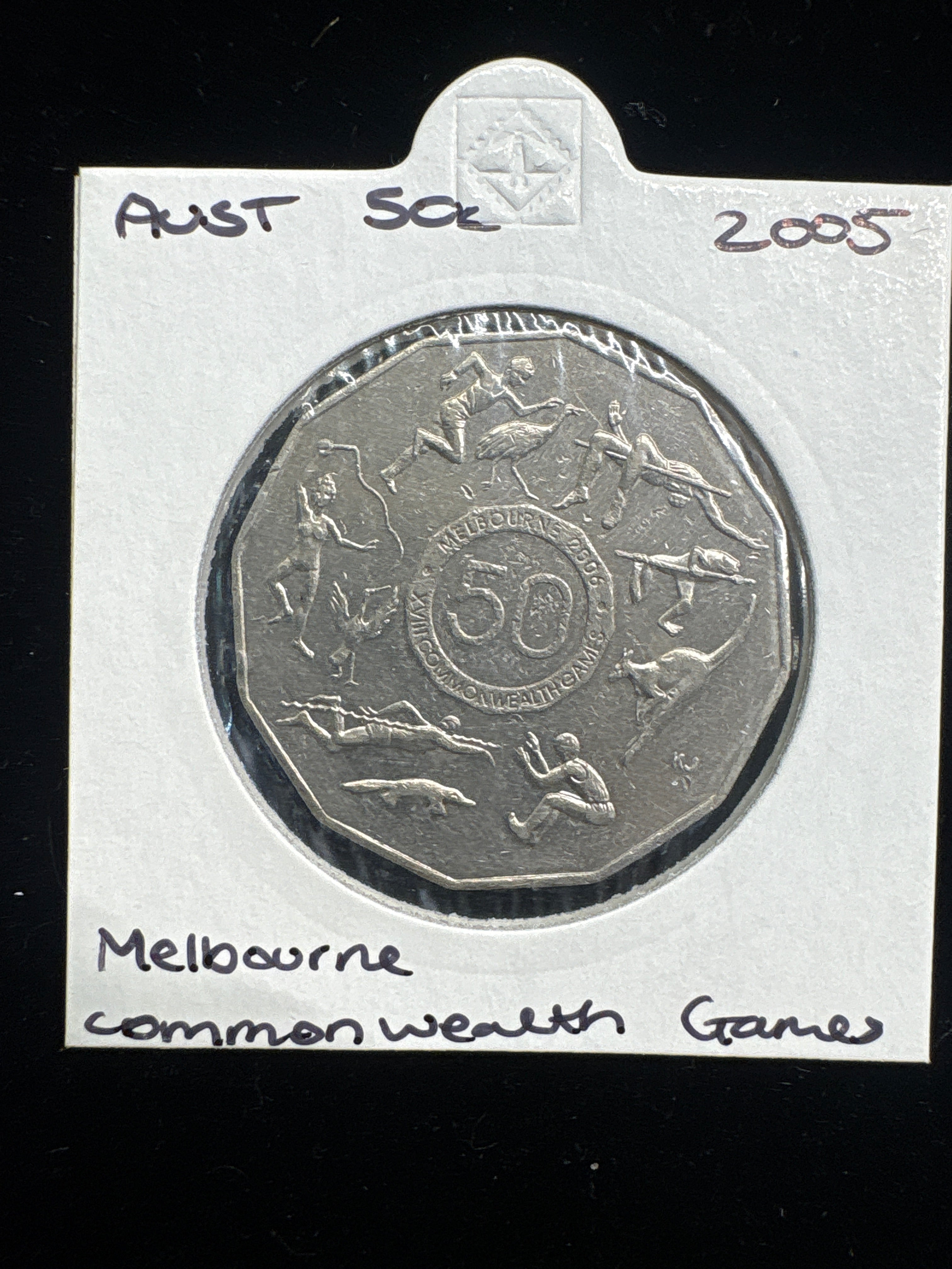 #M121 2005 Australia 50c Melbourne Commonwealth Games Commemorative Coin (Circulated)