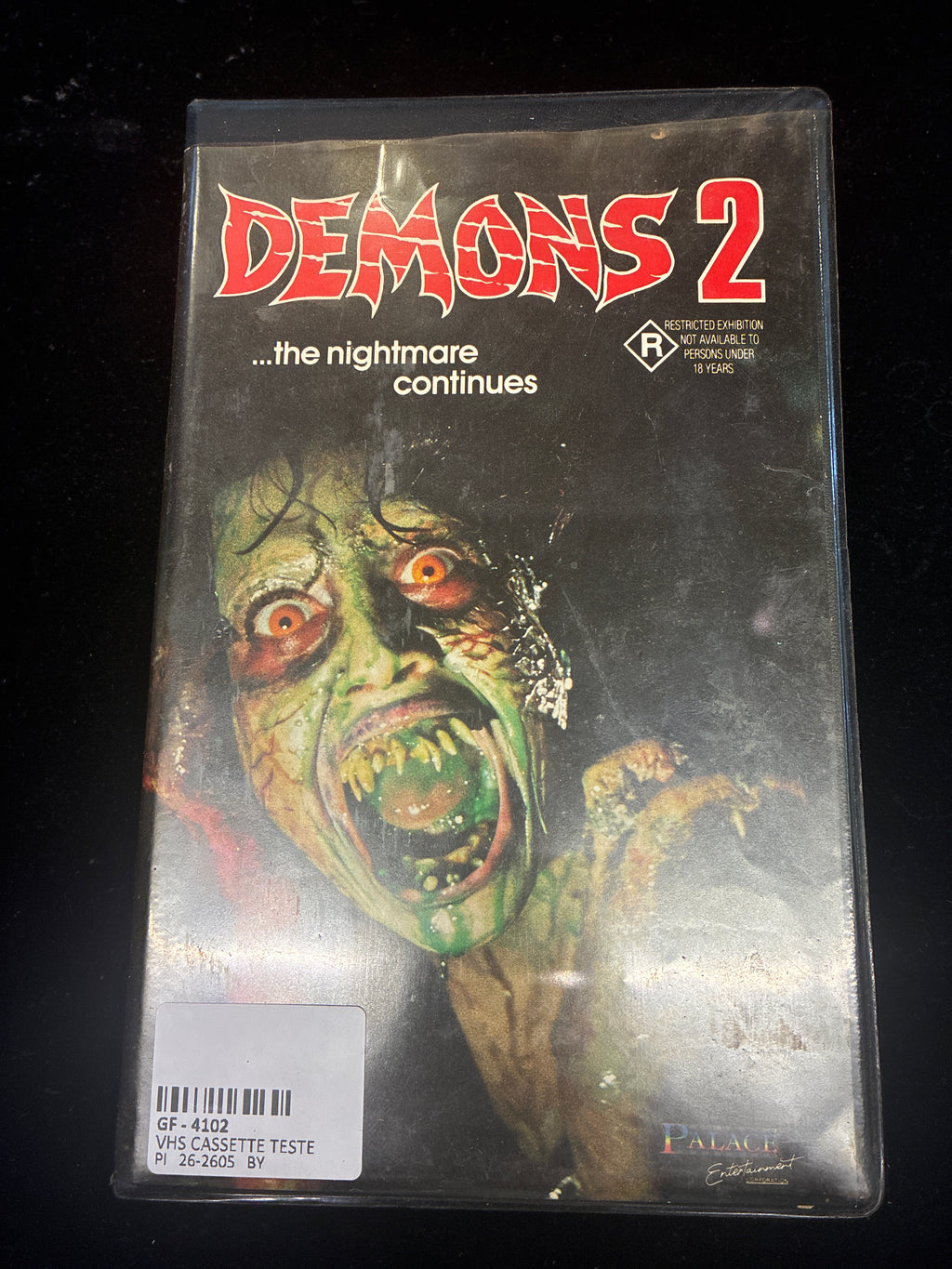#PO14  Demons 2 (1986) Horror VHS – Palace Entertainment – Rare Vintage Aussie Release