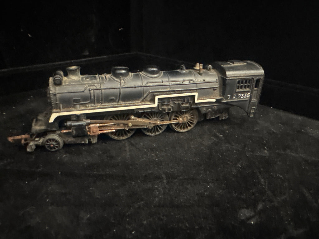 #P006 Vintage T.R. 2335 Black Steam Locomotive Model Train – As‑Is / For Restoration