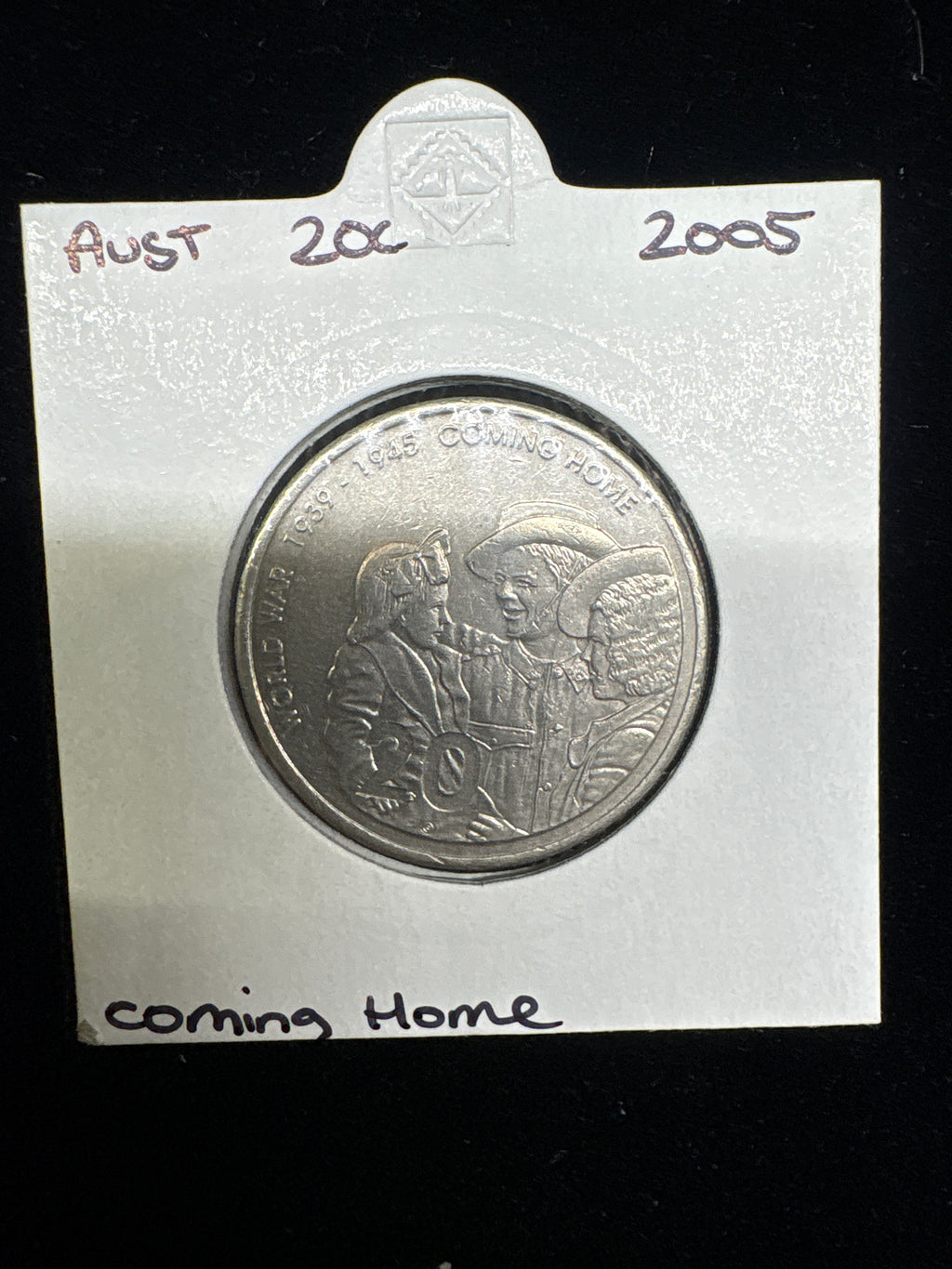 #M187 2005 Australia 20c “Coming Home” WWII Commemorative Coin in Flip