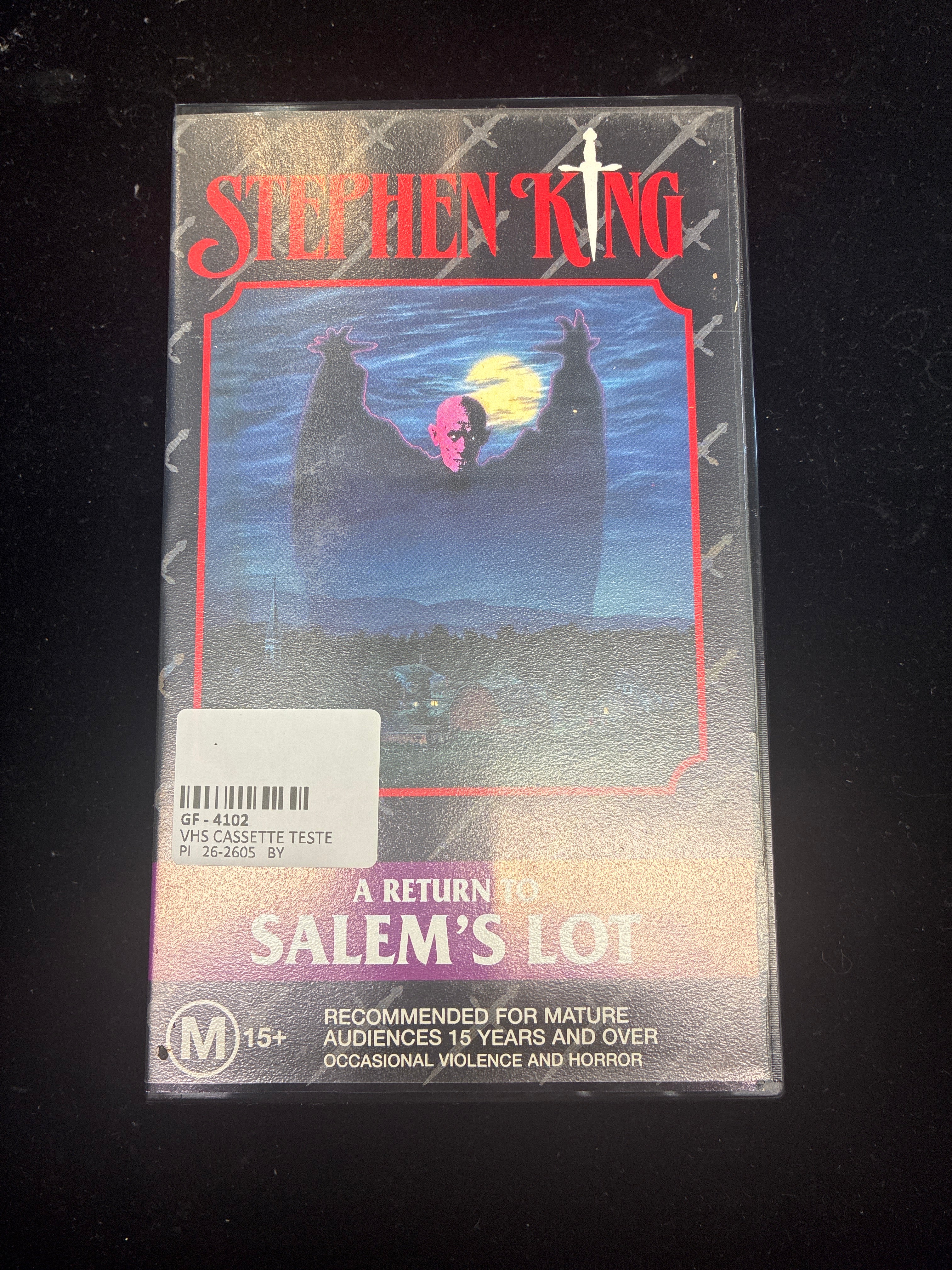 #PO14  Stephen King “A Return to Salem’s Lot” VHS – 1996 Time Life Video – Horror Classic M15+