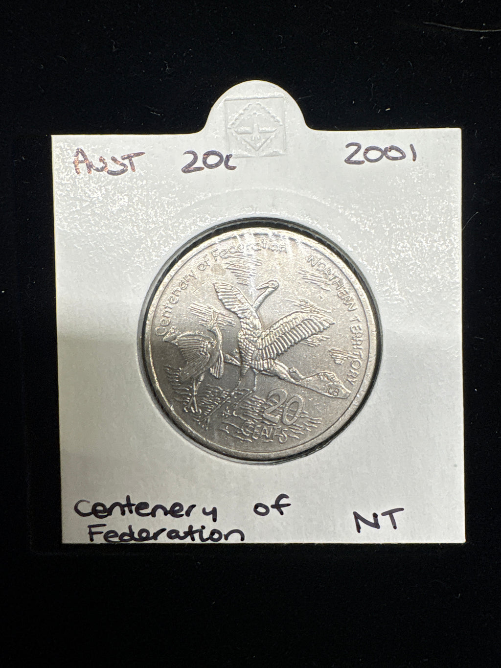 #M175 2001 Australia 20c Centenary of Federation – Northern Territory Design Coin in Holder