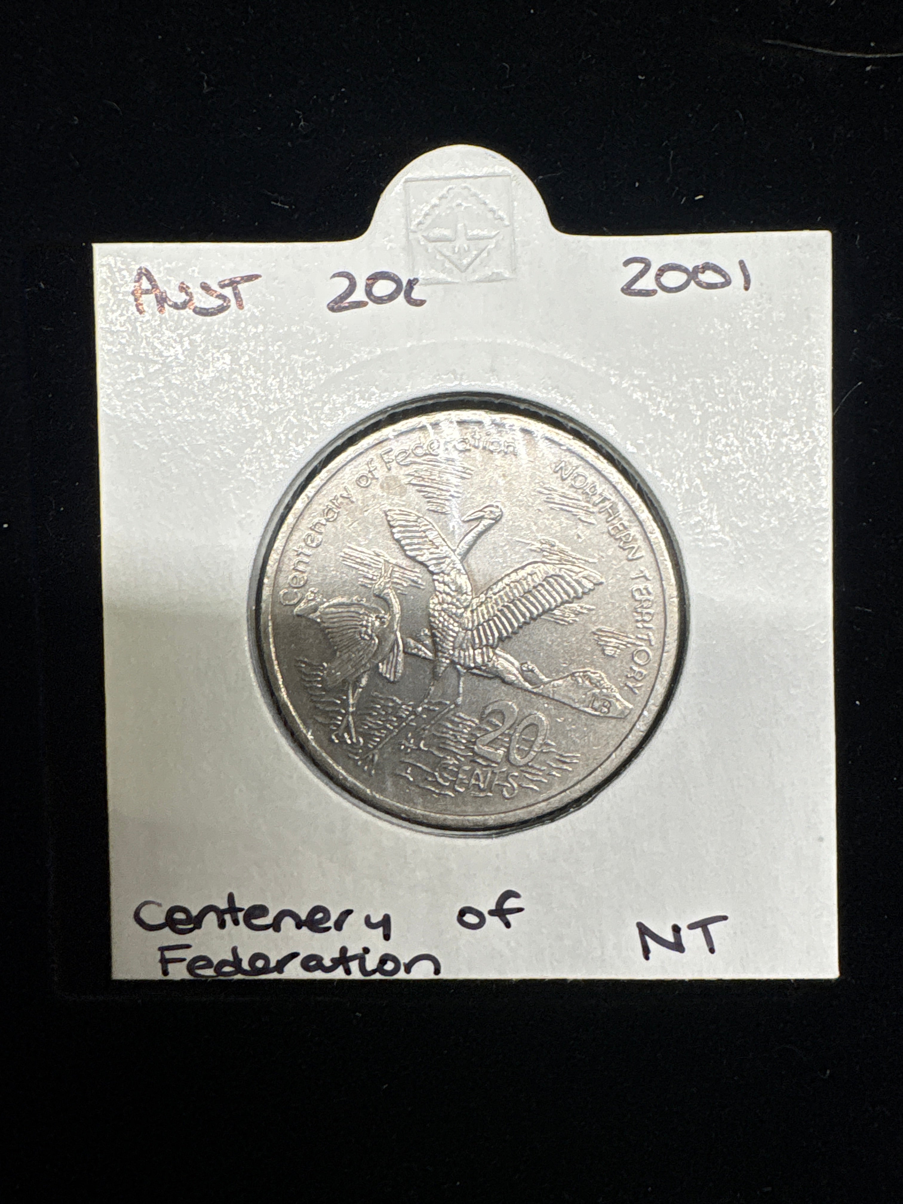 #M175 2001 Australia 20c Centenary of Federation – Northern Territory Design Coin in Holder