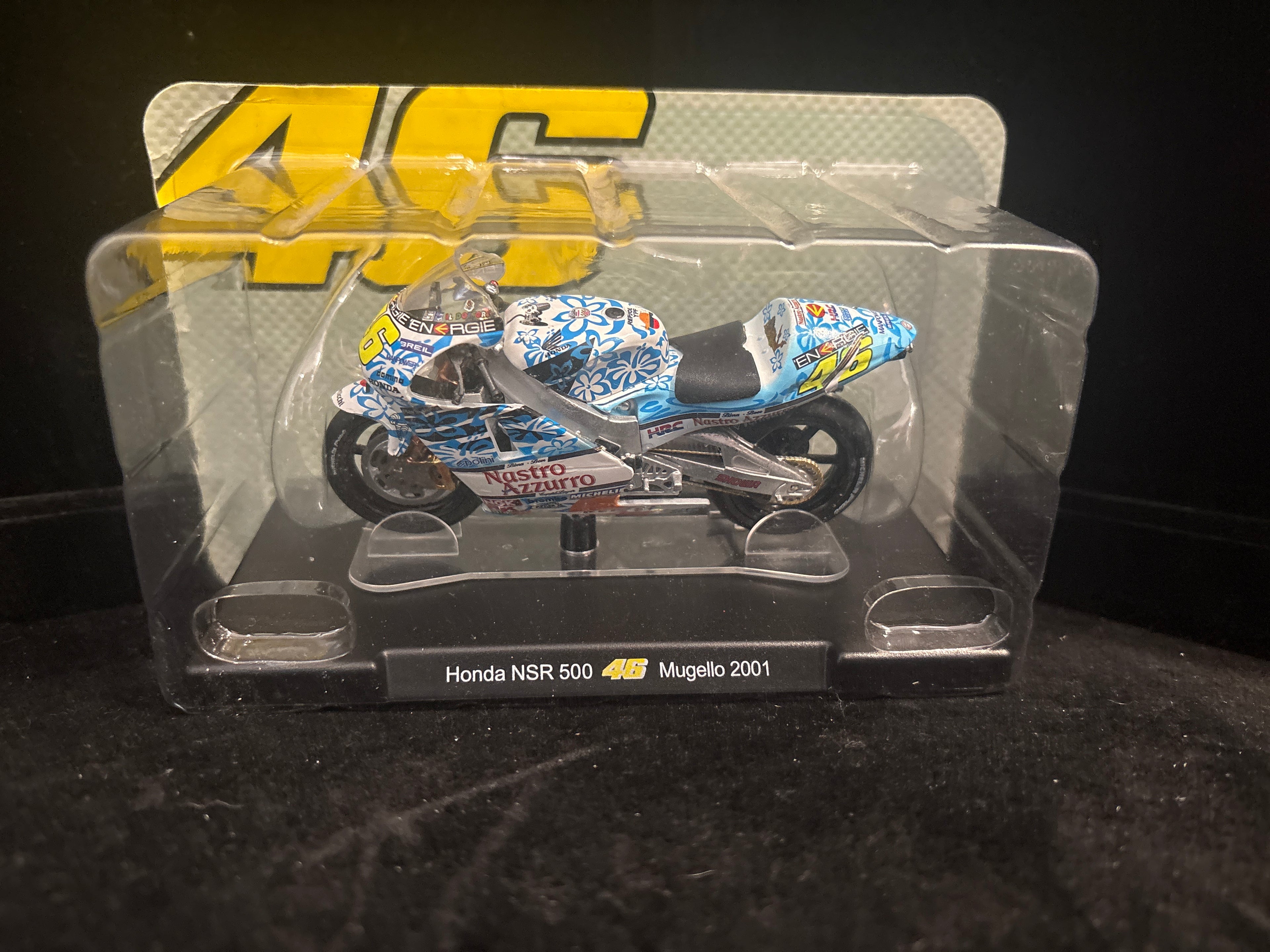 #P004 Valentino Rossi Honda NSR 500 Mugello 2001 Die‑Cast Model (46 Livery)