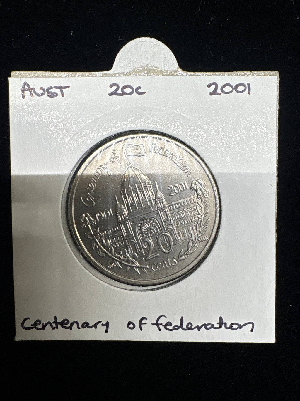 #M180 2001 Australia 20c Centenary of Federation Commemorative Coin (UNC)