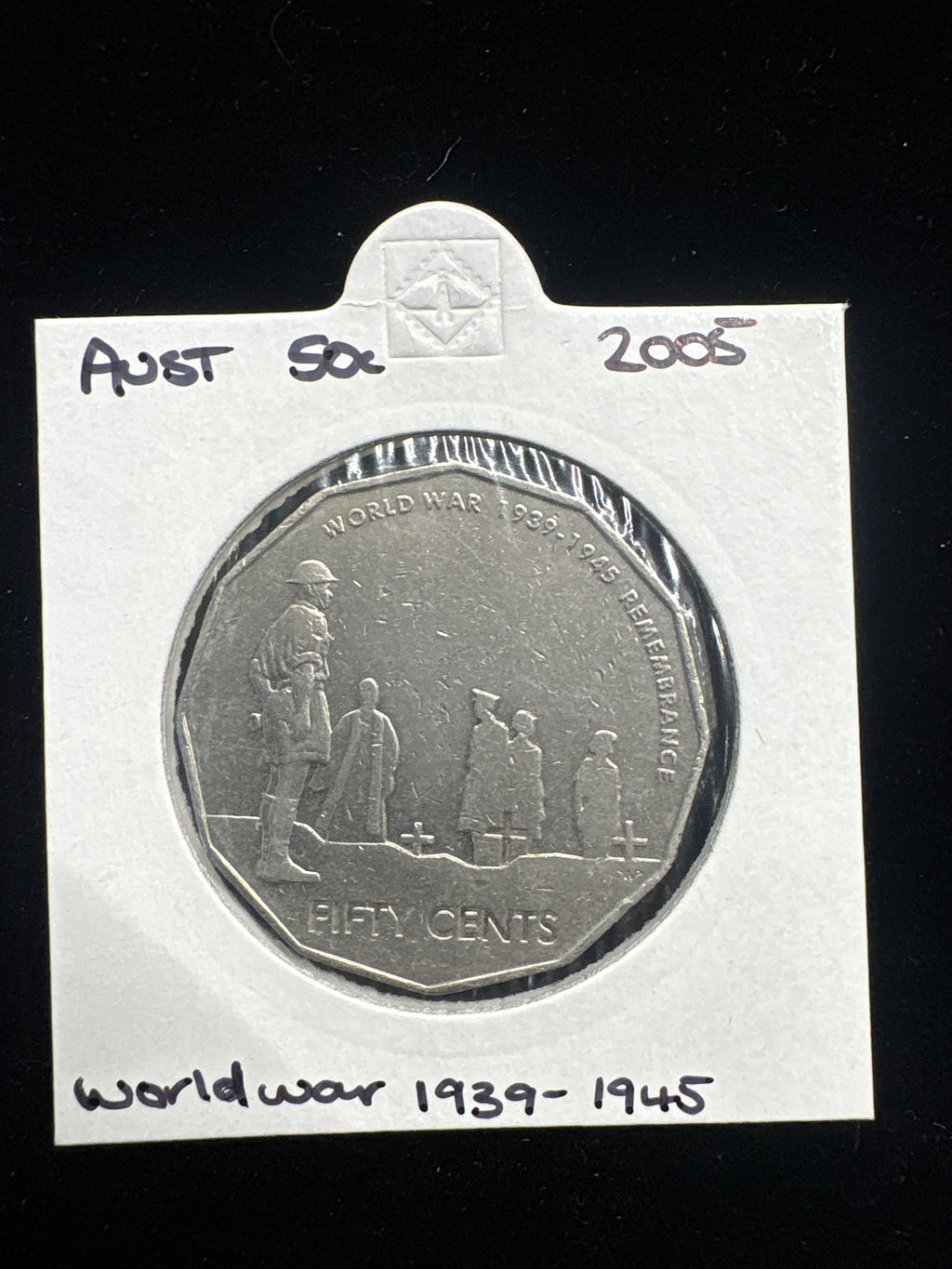 #M126 2005 Australia WWII Remembrance 50c – World War 1939‑1945 Commemorative Coin