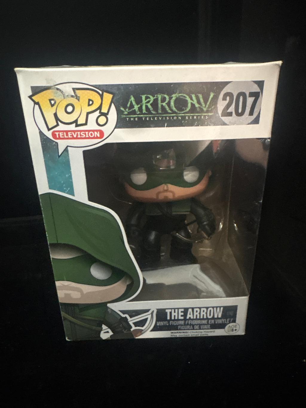 #P010 Funko Pop! TV Arrow #207 – The Arrow (Green Hood) Boxed Vinyl Figure