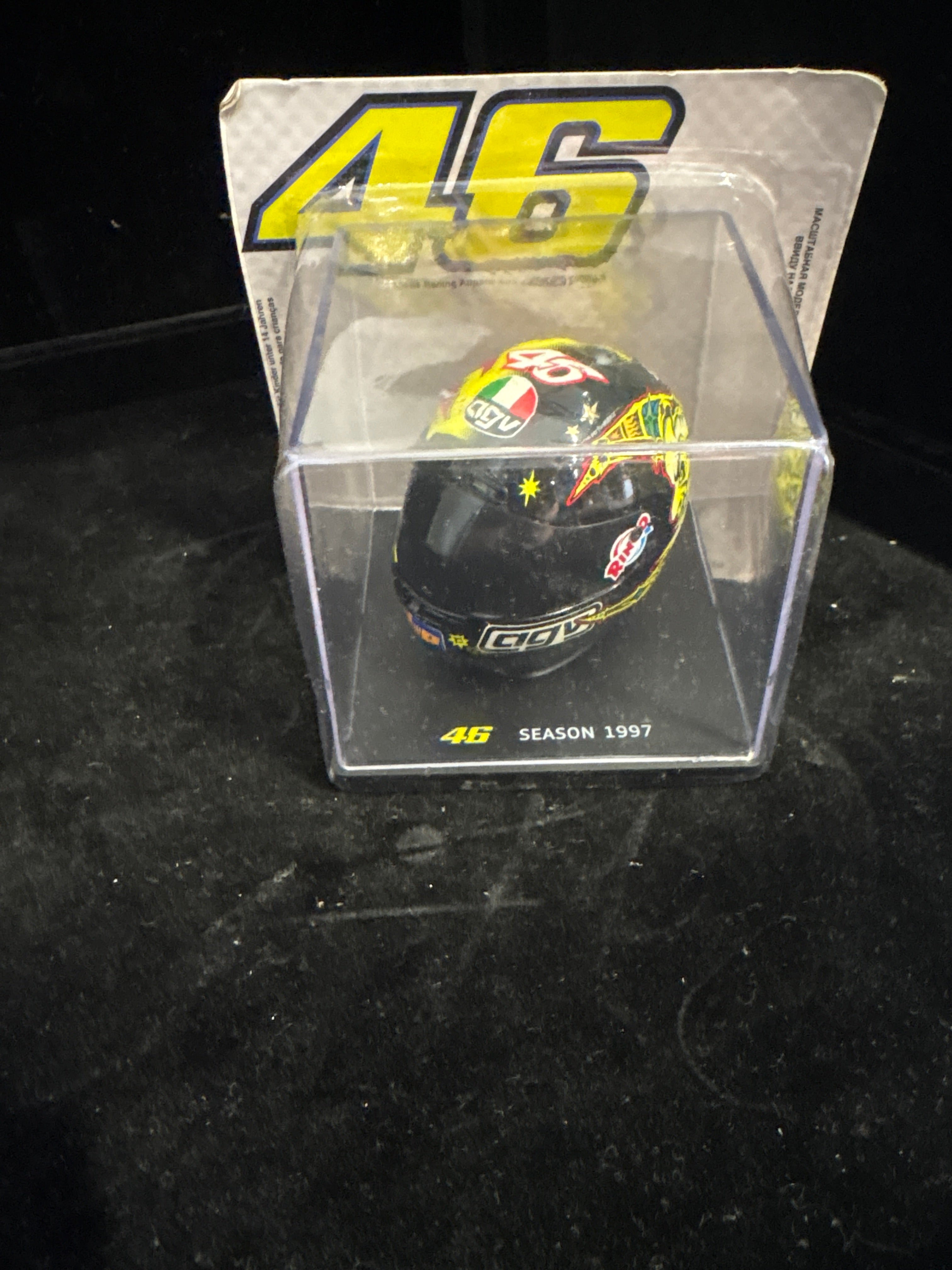 #P003 Valentino Rossi #46 Mini Helmet – Season 1997 Collector Display Model