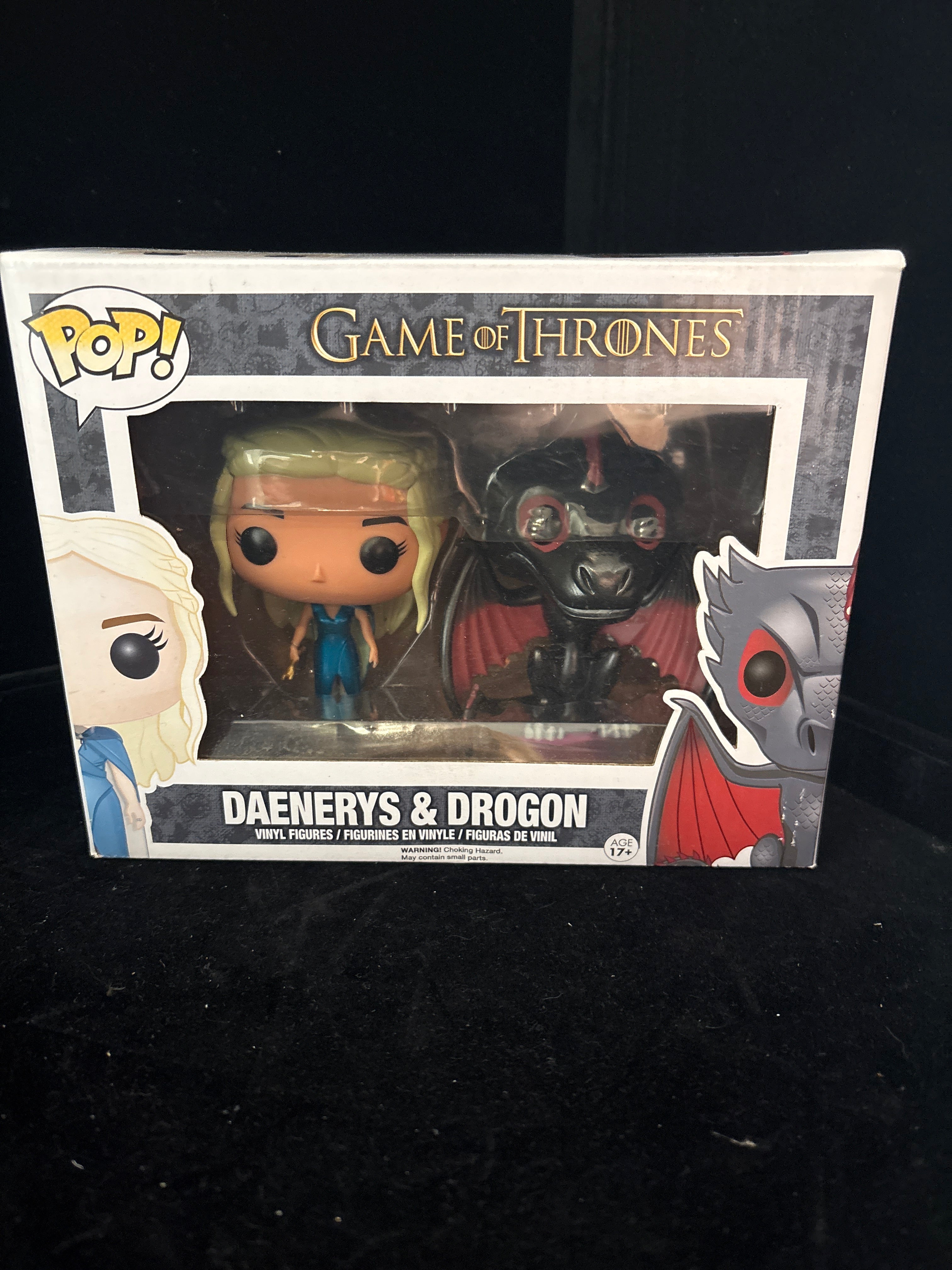 #P007 Game of Thrones Funko Pop Daenerys & Drogon 2‑Pack Set (Vaulted)