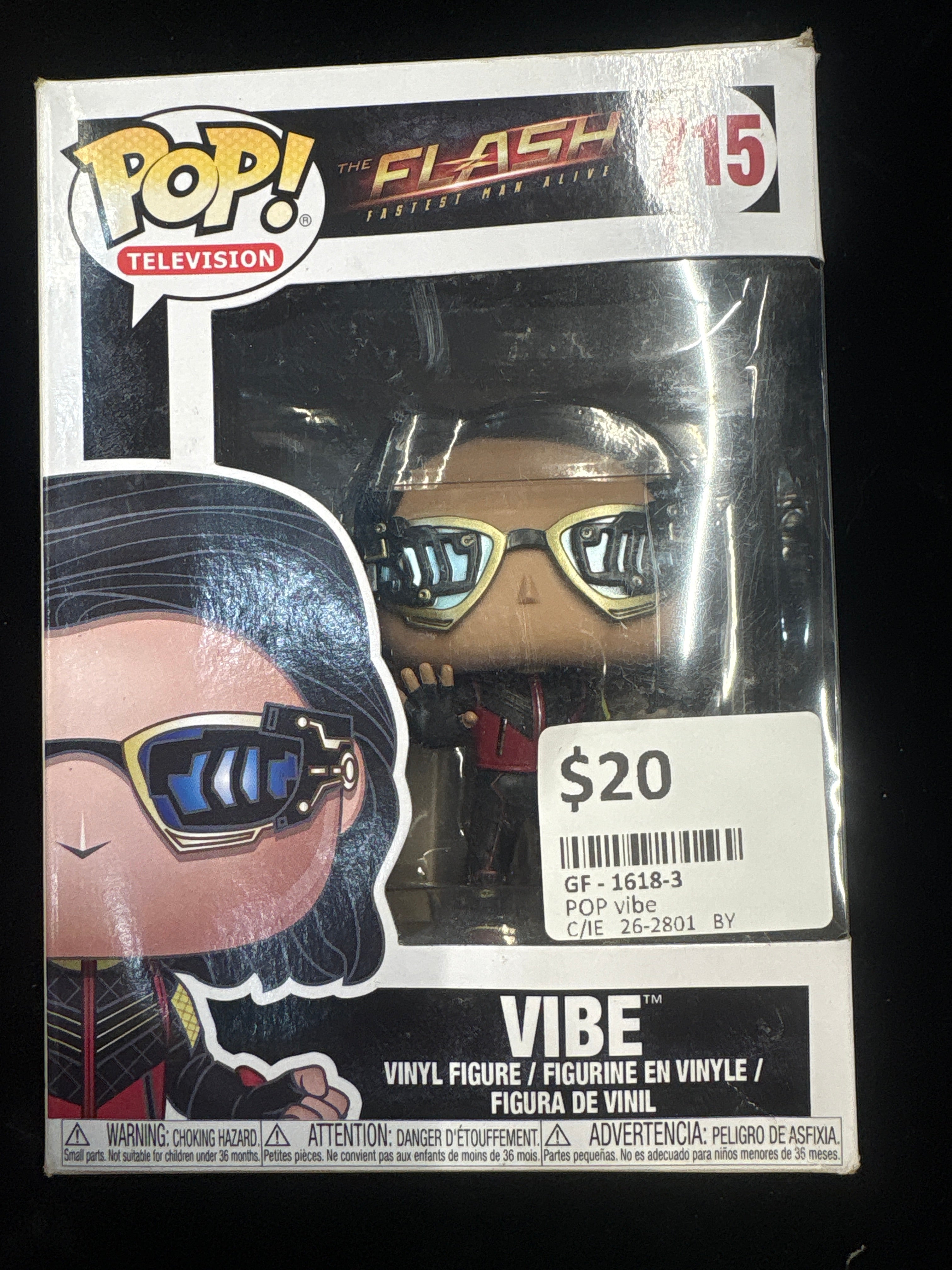 #1618-3 POP! Television The Flash – Vibe #715 Funko Figure (Damaged Box)