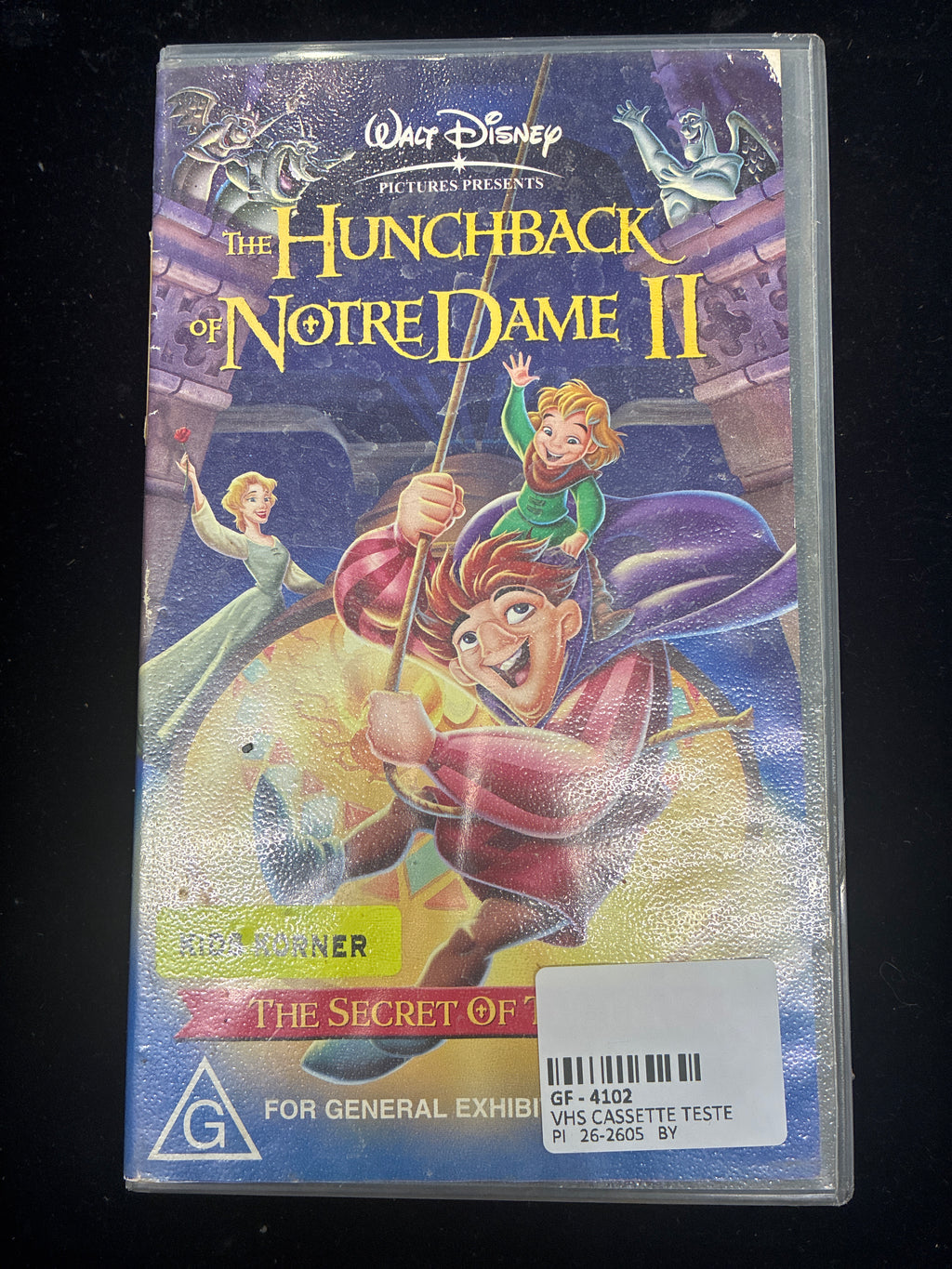 #PO14  Disney VHS – The Hunchback of Notre Dame II (2001) – Original Tape G‑Rated