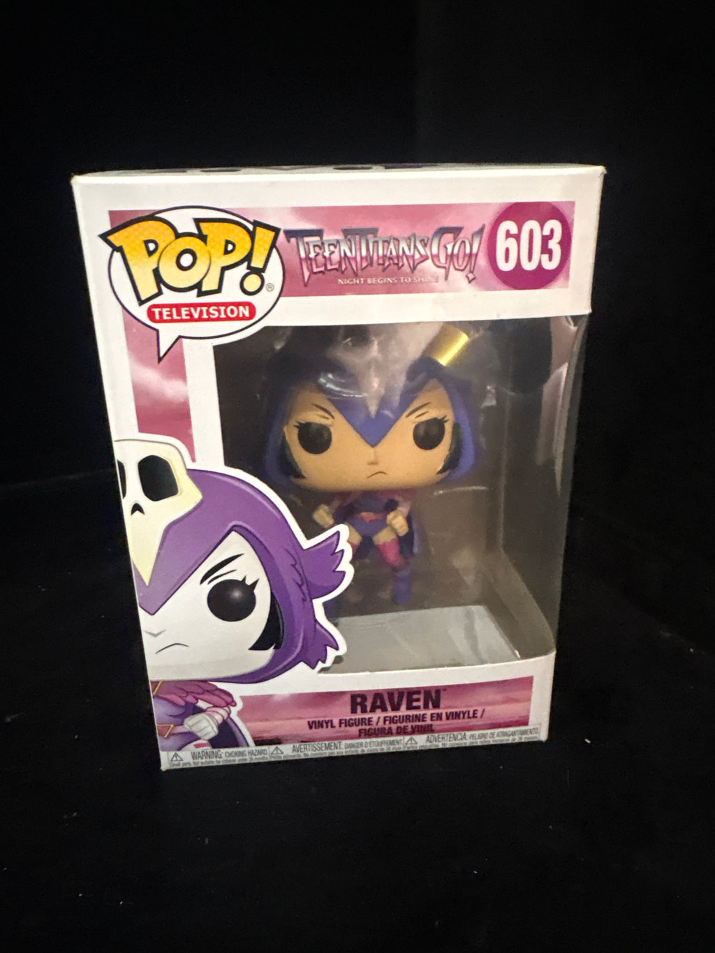 #P007 Teen Titans Go! Raven #603 Funko Pop – Night Begins to Shine Edition