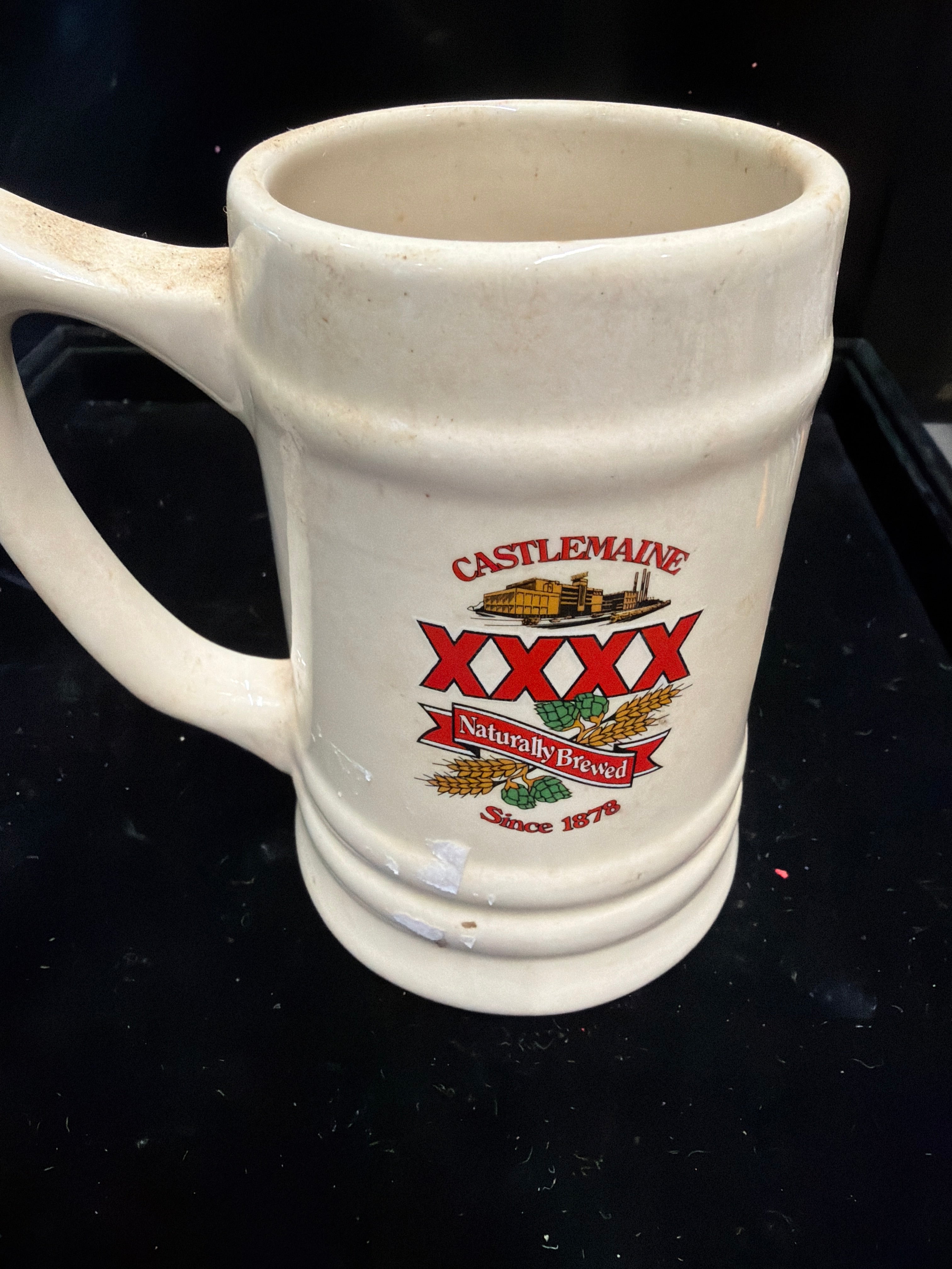 #P008 Castlemaine XXXX / XXXX Gold Vintage Ceramic Beer Stein Mug – Queensland Brewery Collectible