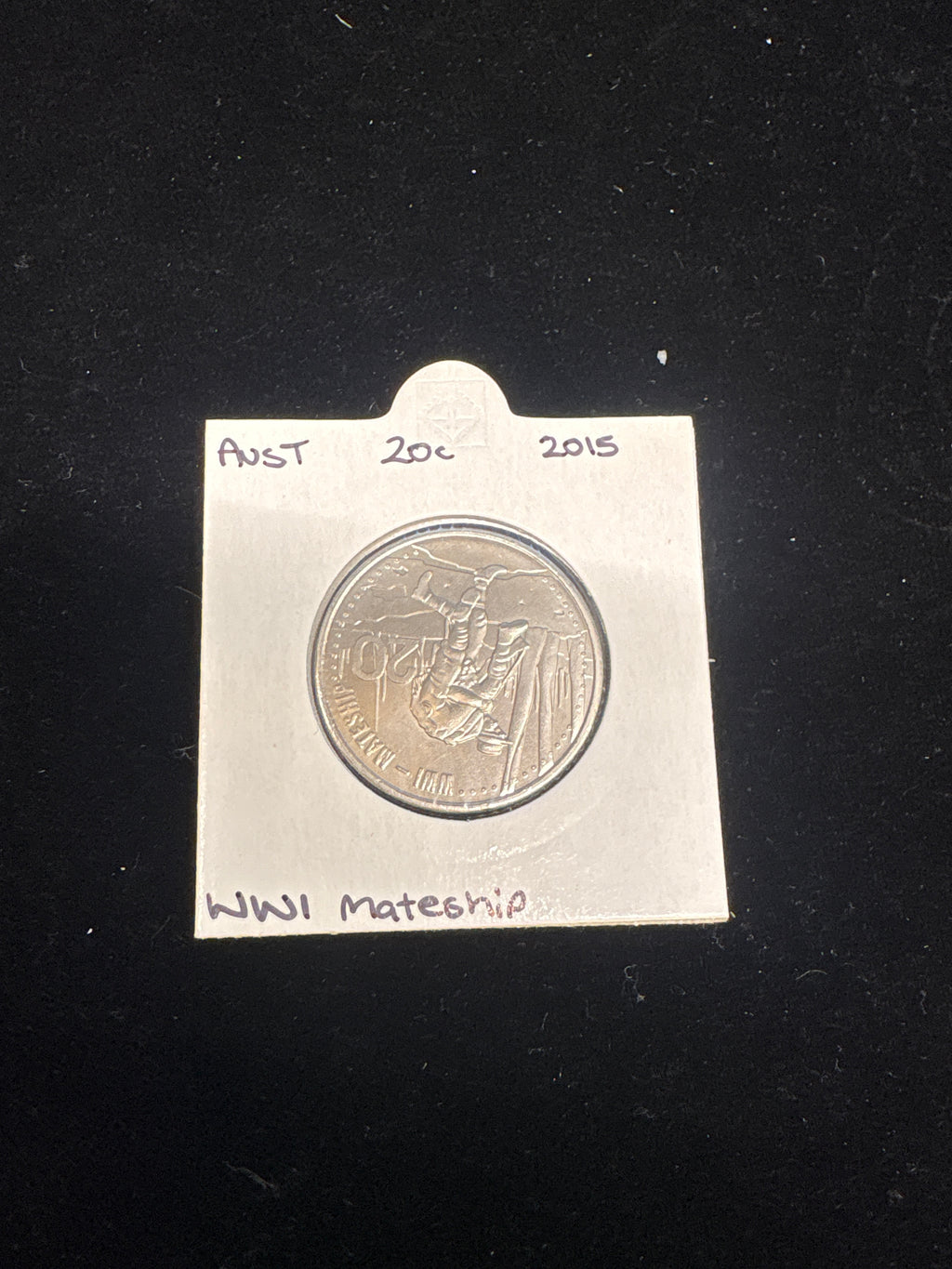 #M204 2015 Australia WWI “Mateship” 20c Commemorative Coin (UNC)