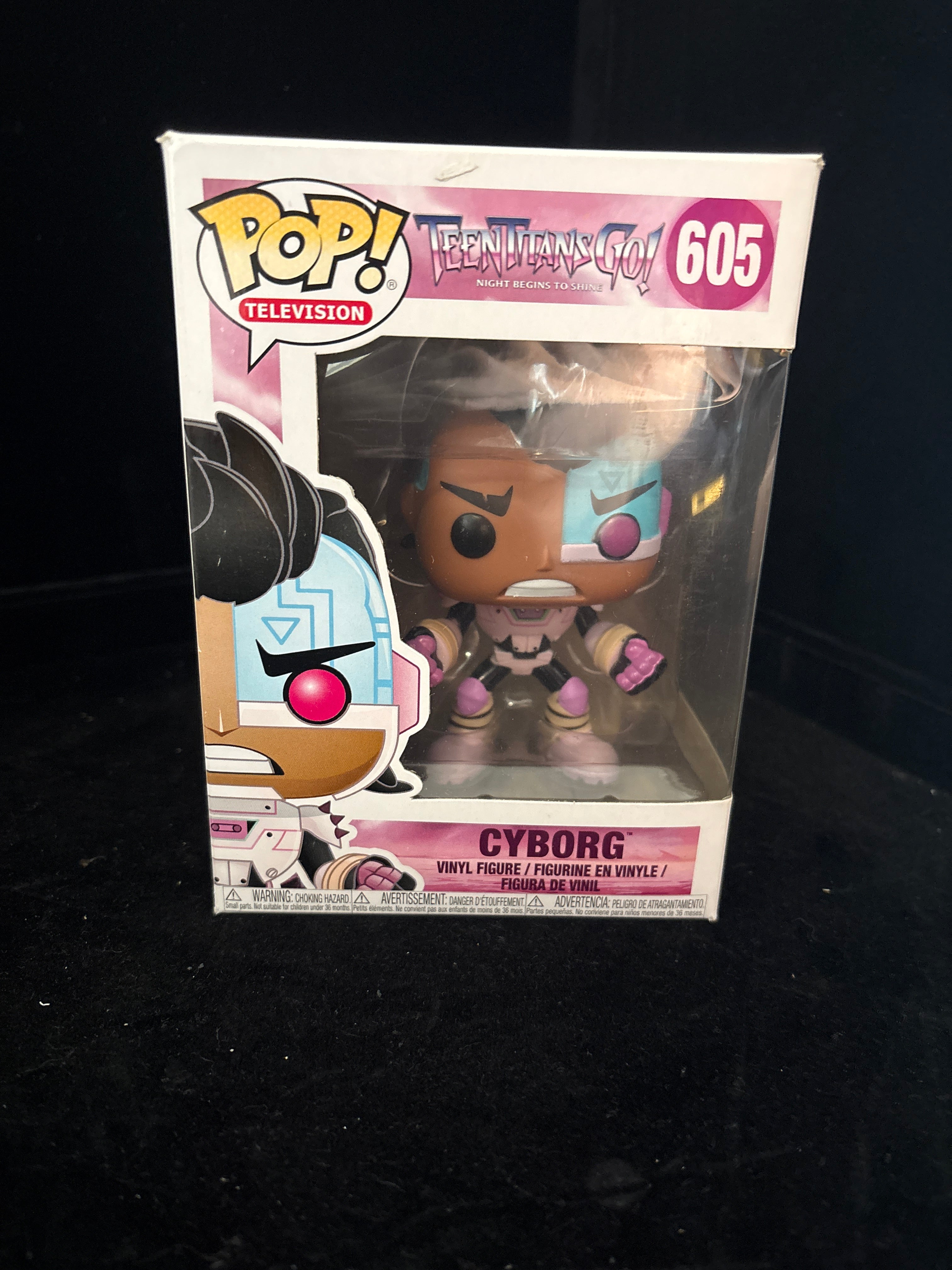 #P007 Teen Titans Go! Cyborg #605 Funko Pop – Night Begins to Shine Edition