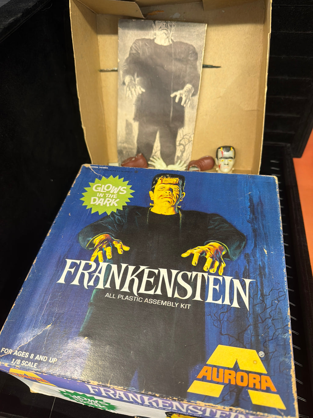#P030 Vintage Aurora Frankenstein 1/8 Scale Glow-in-the-Dark Model w/ Box