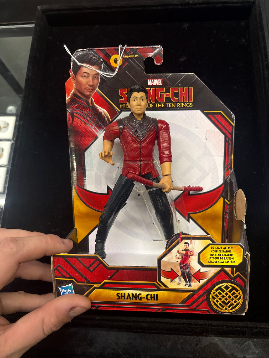 #C106 Marvel Shang‑Chi and the Legend of the Ten Rings – Hasbro Action Figure with Bo‑Staff Attack (NIB)