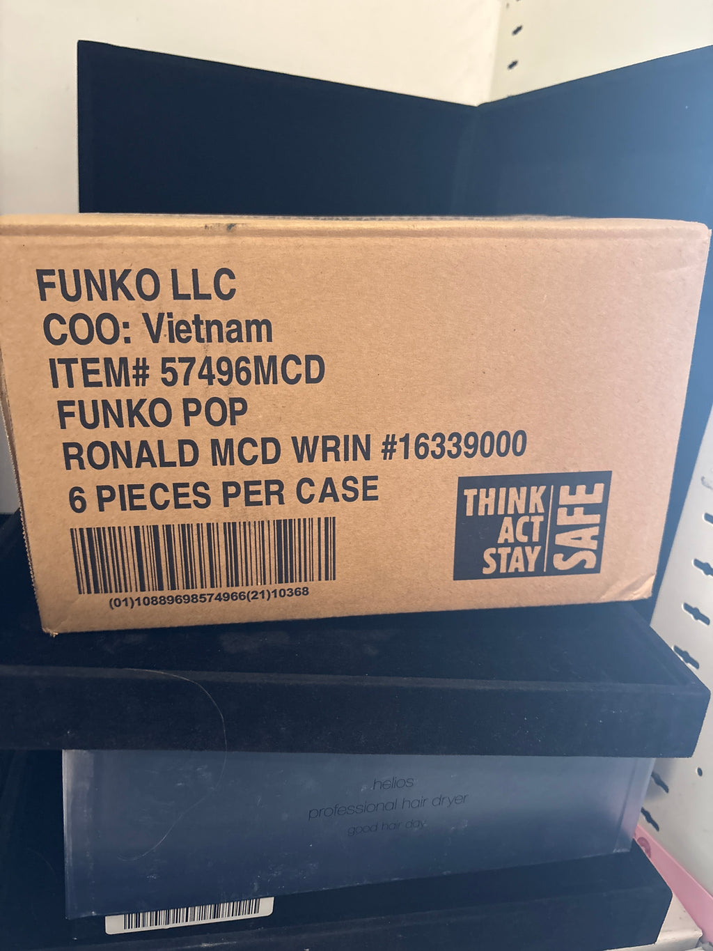 #P012 Ronald McDonald Funko Pop – Sealed Case Box (Item #57496MCD, 6‑Count)