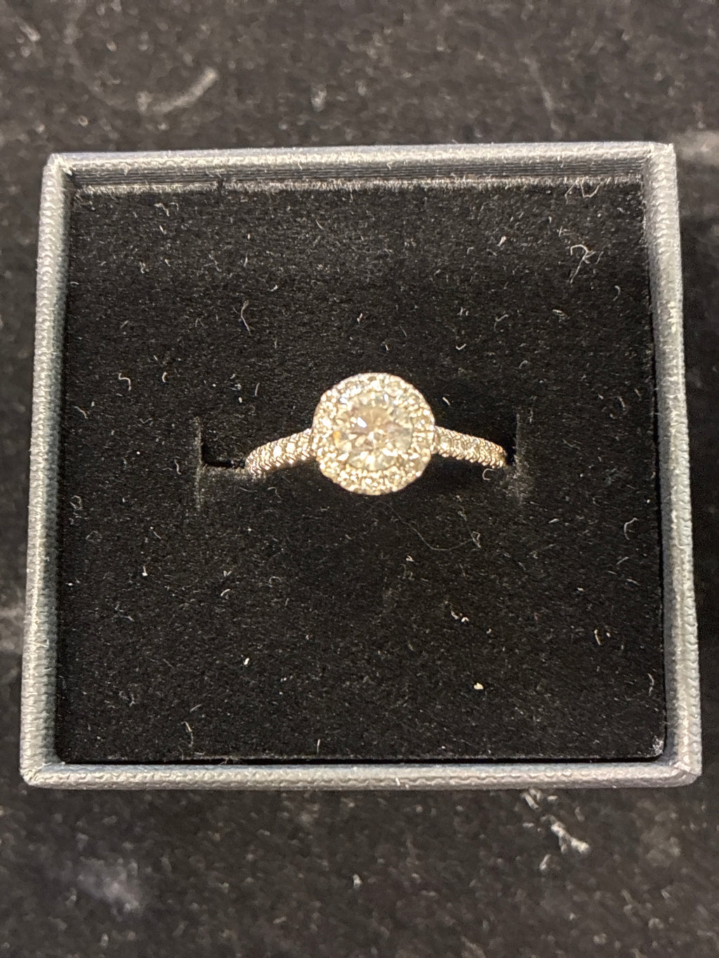 #R18 14K Gold Diamond Ring • Size 12 • 2.9g • Elegant Sparkling Design