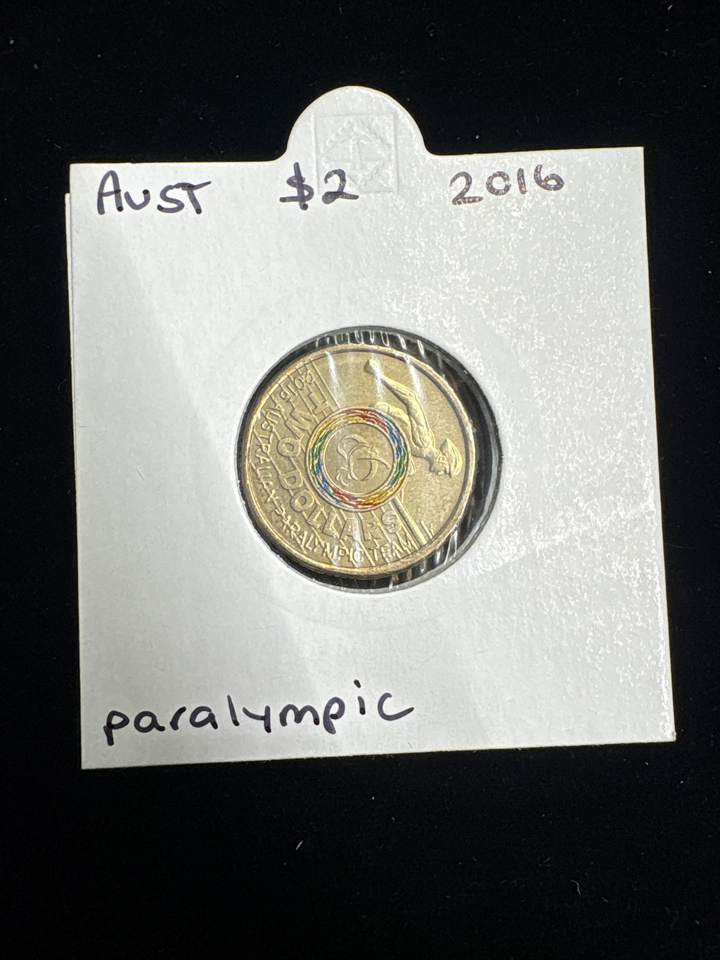 #M160 2016 Australia $2 Paralympic Team Coloured Coin (Circulation Issue)