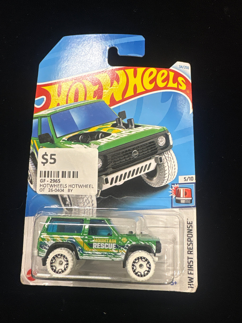 #2965 Hot Wheels Nissan Patrol Custom – Mountain Rescue – HW First Response 5/10 (34/250)