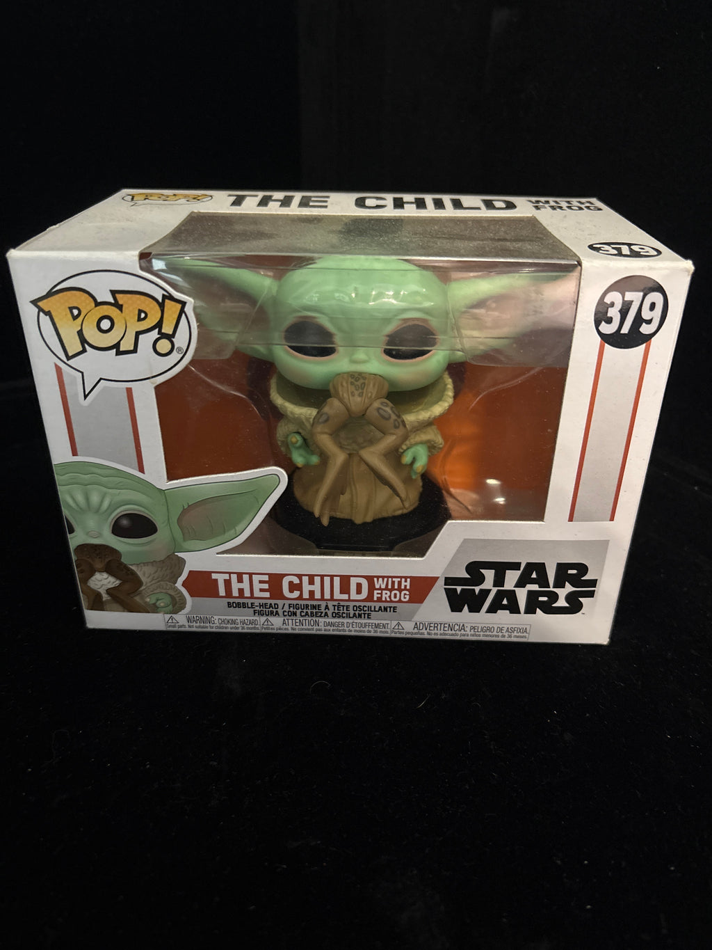 #P008 Funko Pop! Star Wars – The Child (Grogu) With Frog #379 Boxed Collectible