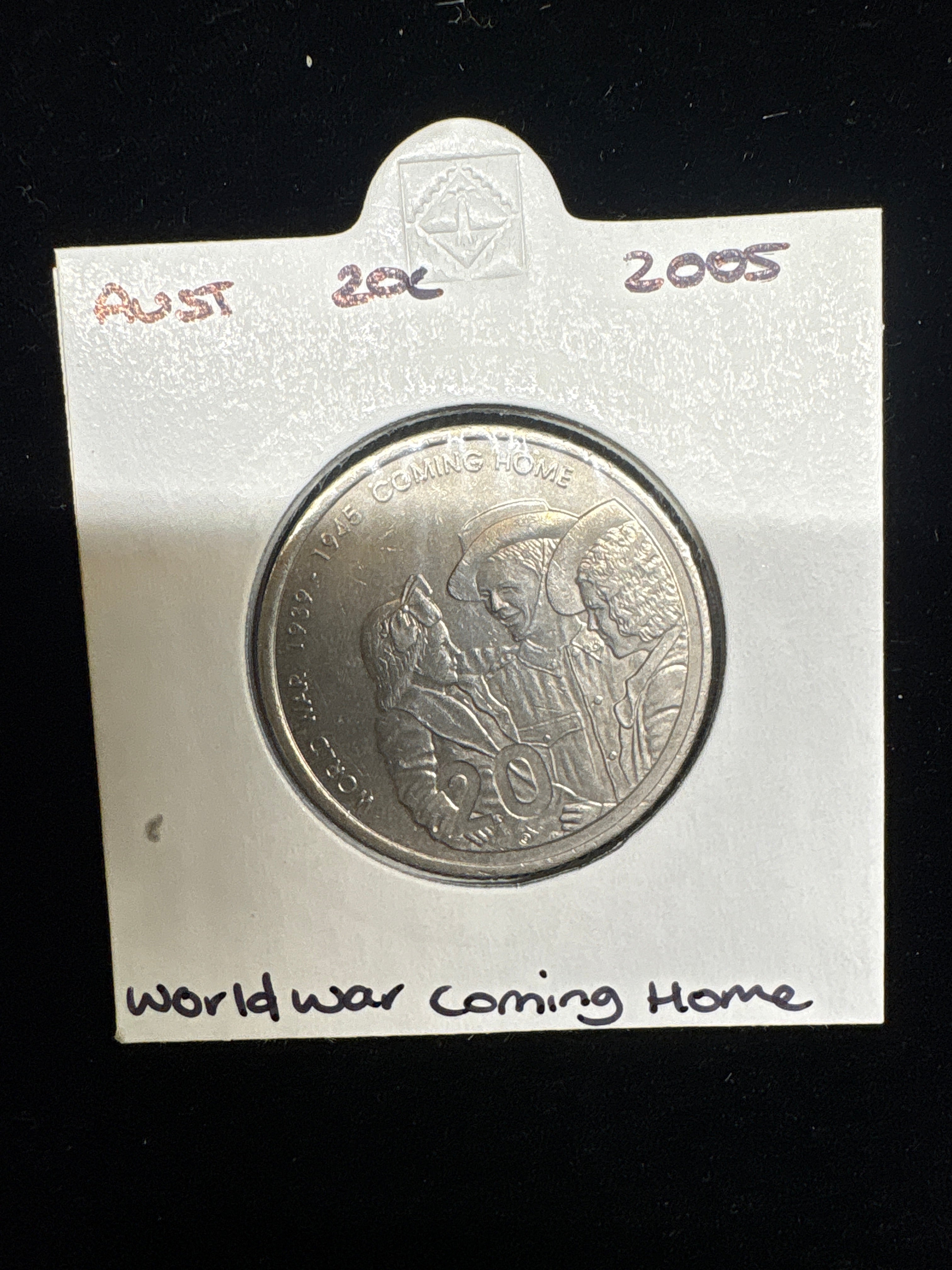 #M185 2005 Australia 20c “Coming Home” WW2 Commemorative Coin