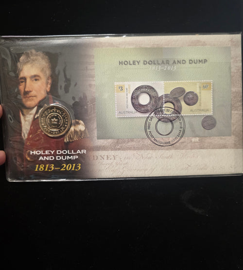 #095 Holey Dollar & Dump 1813–2013 Australian Stamp & Medallion PNC – Limited Edition Collectible