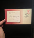 #082 Australian First Day Cover – 10c Kangaroo Stamp with Original Handwritten Note